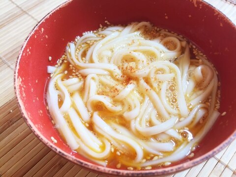 シンプルに！ぶっかけ卵うどん